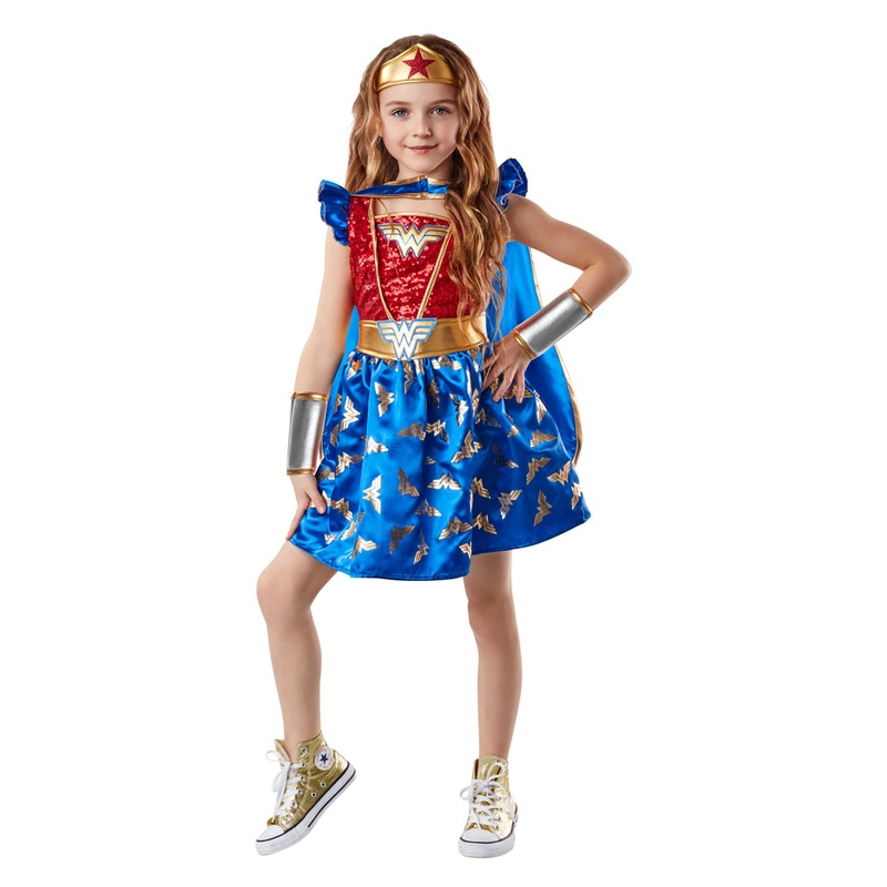 Wonder Woman Premium Costume for Kids - DC Comics Small (5-6 Yrs)