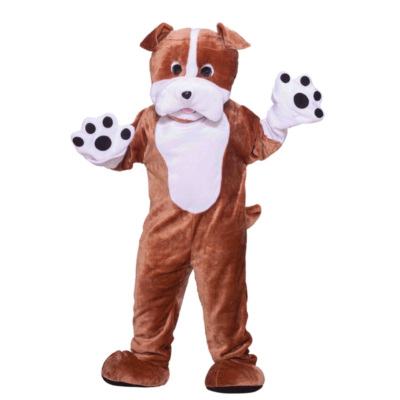 Bulldog Mascot Costume for Adults Standard