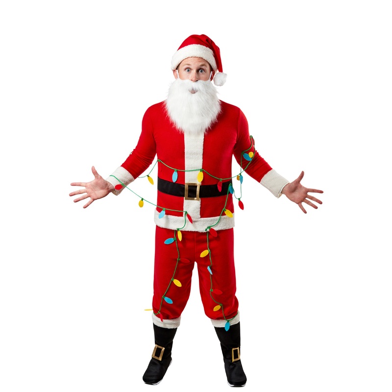 Clark Griswold Santa Costume for Adults - National Lampoons Christmas Vacation Small