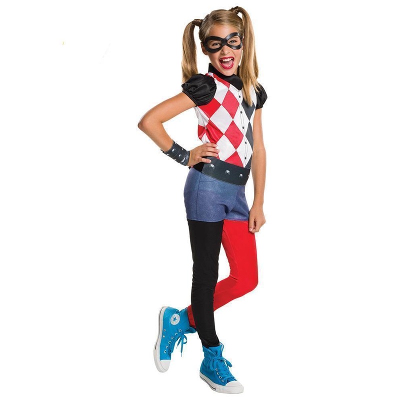 Harley Quinn Costume for Kids - DC Super Hero Girls Small (4-6 Yrs)