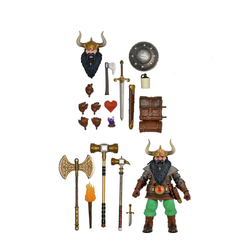 Ultimate Elkhorn the Good Dwarf Fighter - 7" Scale Action Figure - Dungeons & Dragons - NECA Collectibles