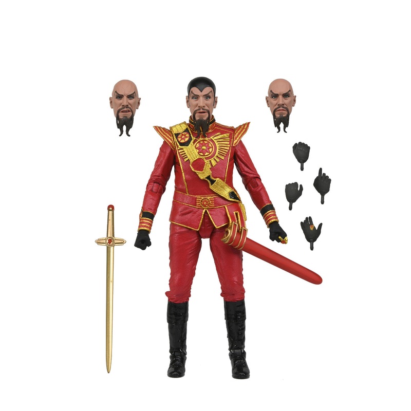 Ultimate Ming (Red Military Outfit) - King Features 7 Action Figure - Flash Gordan 1980 - NECA Collectibles