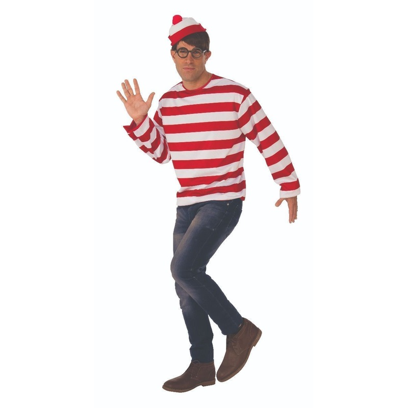 Where's Waldo Costume for Adults Standard