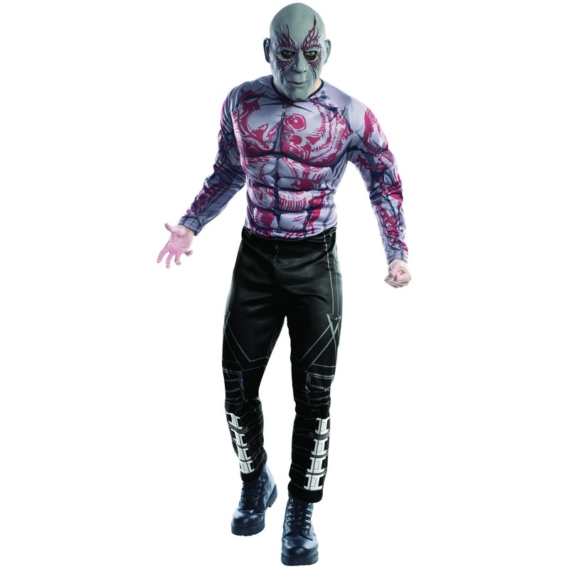 Drax The Destroyer Deluxe Costume for Adults - Marvel Guardians Of The Galaxy Standard