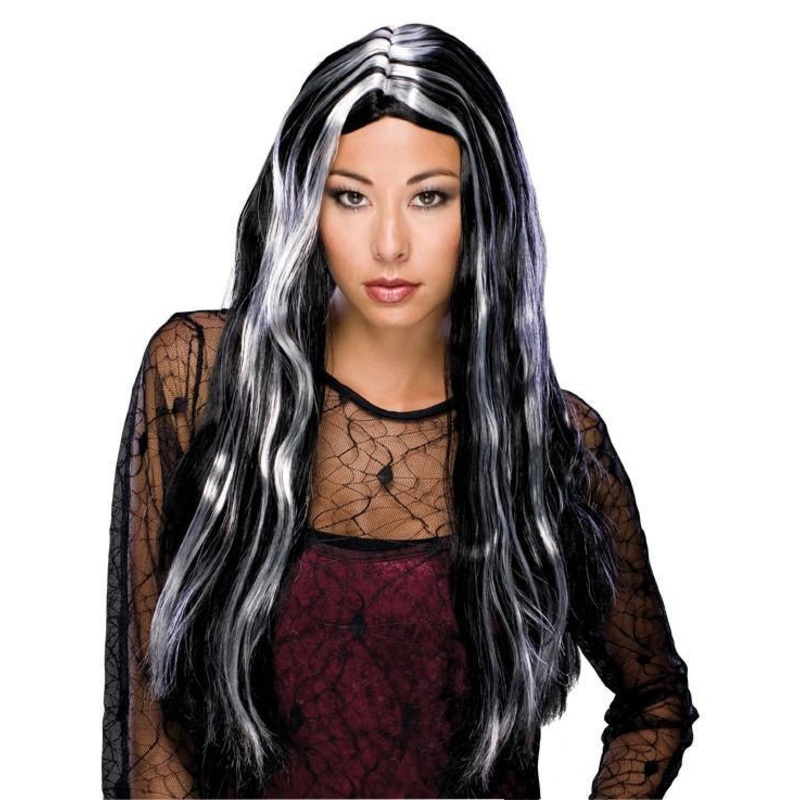 Grey Streaked Wig for Adults