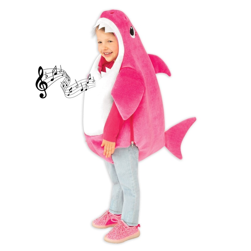 Mummy Shark Deluxe Pink Costume for Toddlers and Kids - Baby Shark Toddler (1-2 Yrs)