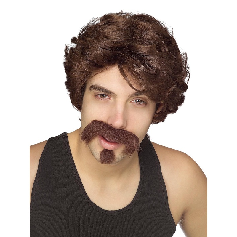 Big John Wig & Facial Hair Set for Adults
