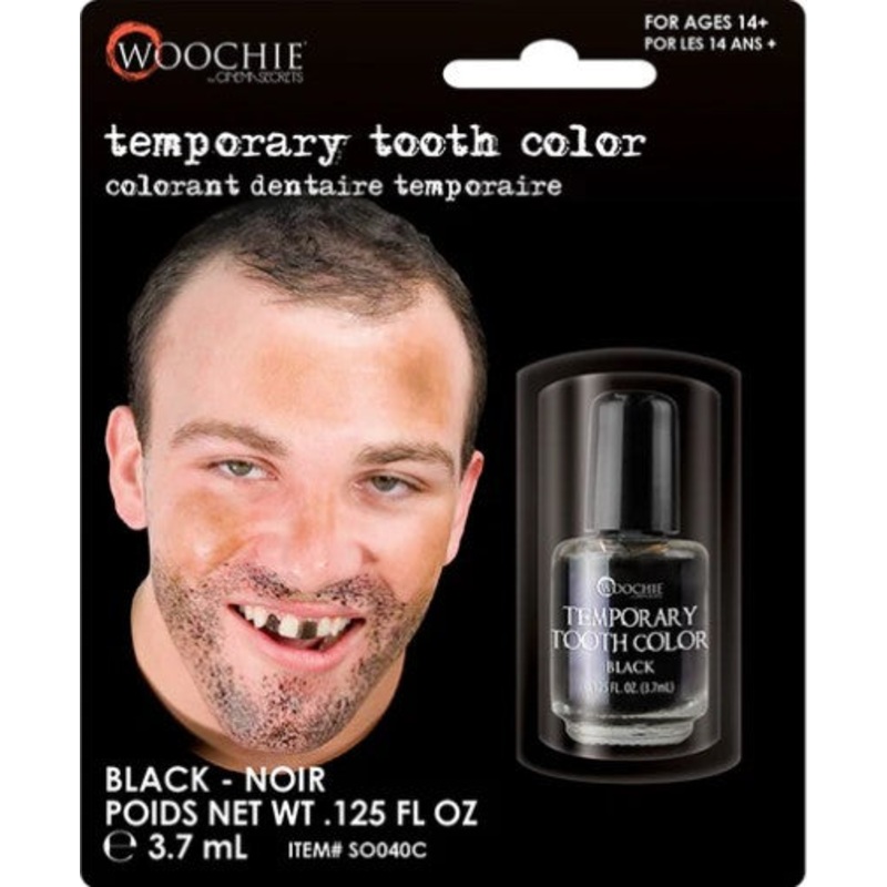 Black Temporary Tooth Colour