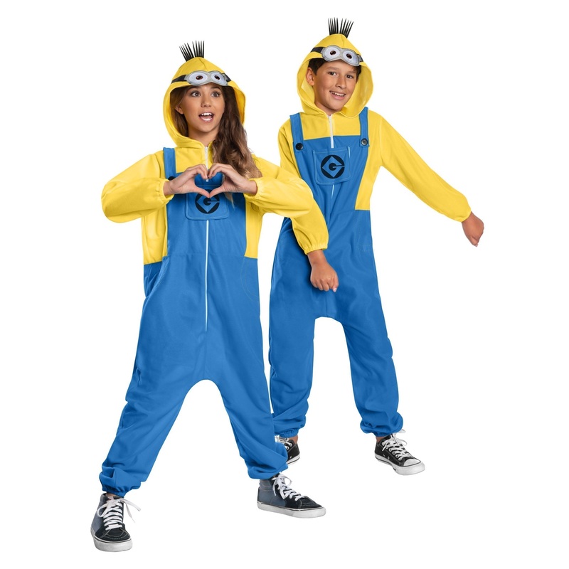 Minion Jumpsuit Costume for Kids - Despicable Me 4 Small (3-5 Yrs)