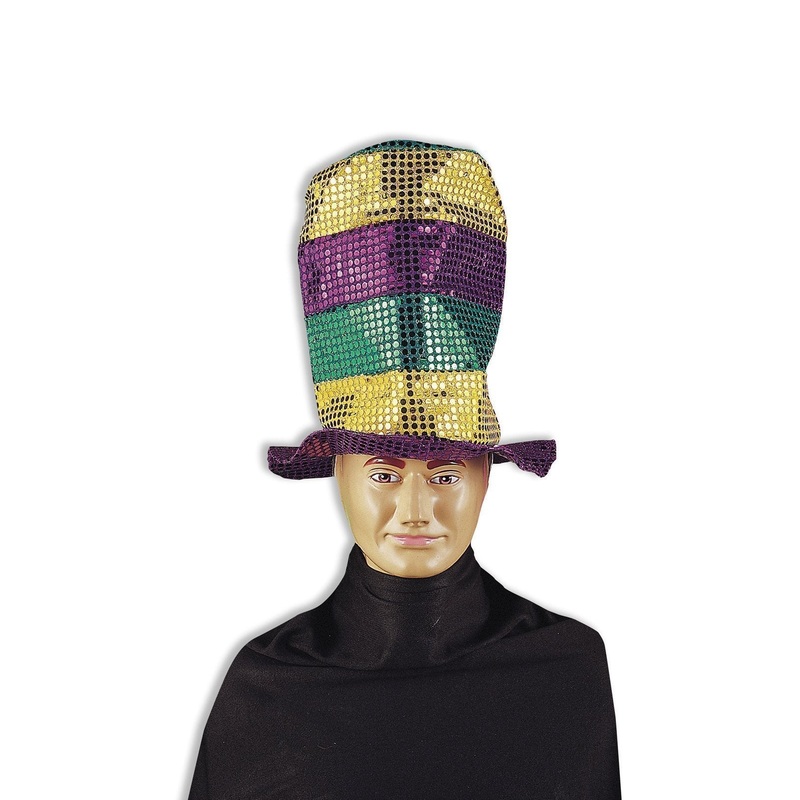Sequin Stove Pipe Hat for Adults