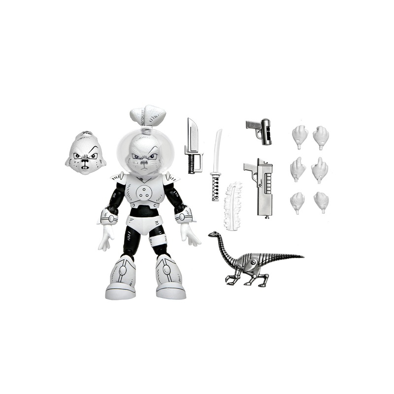 Space Usagi Yojimbo Black and White - 7" Scale Action Figure - Usagi Yojimbo - NECA Collectibles