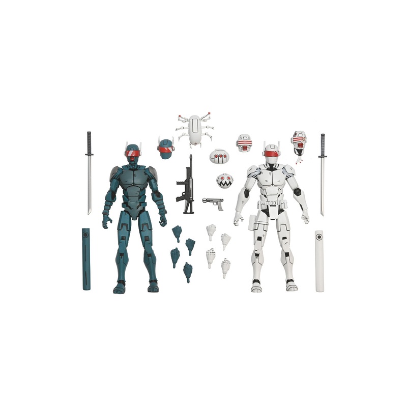 Synja Robots 2 Pack - 7" Scale Action Figures - Teenage Mutant Ninja Turtles The Last Ronin - NECA Collectibles