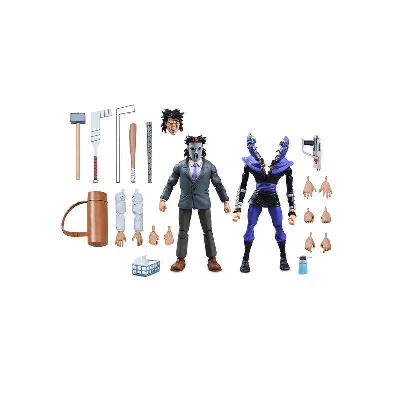 Business Suit Casey Jones & Split Foot Soldier 2 Pack - 7" Scale Action Figures - TMNT (Cartoon) - NECA Collectibles