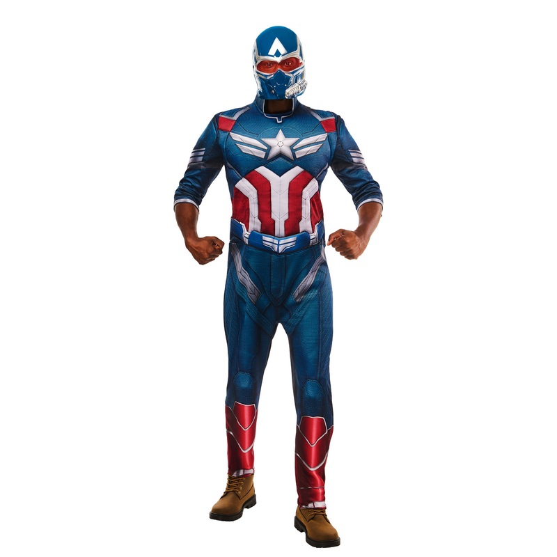 Captain America Deluxe Costume for Adults - Marvel Captain America: Brave New World Small