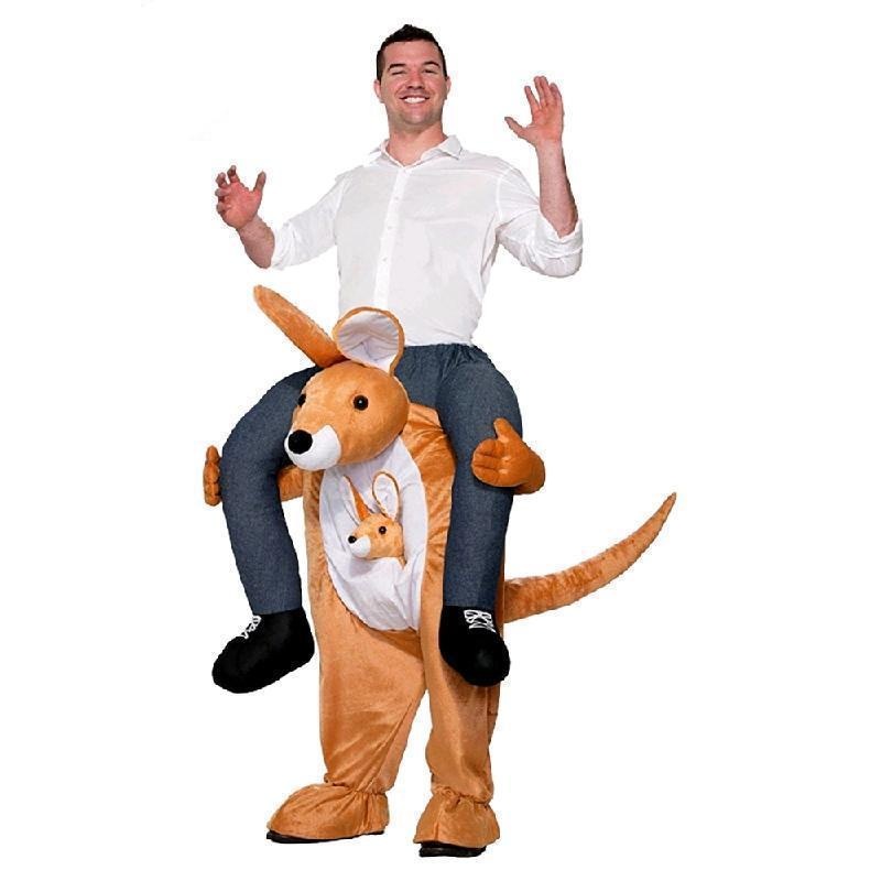 Kangaroo Piggyback 'Ride-On' Costume for Adults Unisex - One Size
