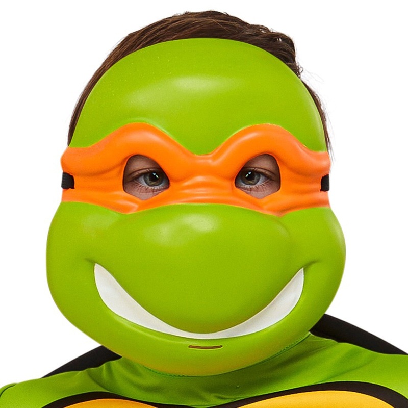 Michelangelo 1/2 Mask for Kids - Nickelodeon Teenage Mutant Ninja Turtles