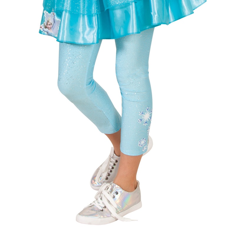 Elsa Footless Tights for Kids - Disney Frozen Small (3-5 Yrs)