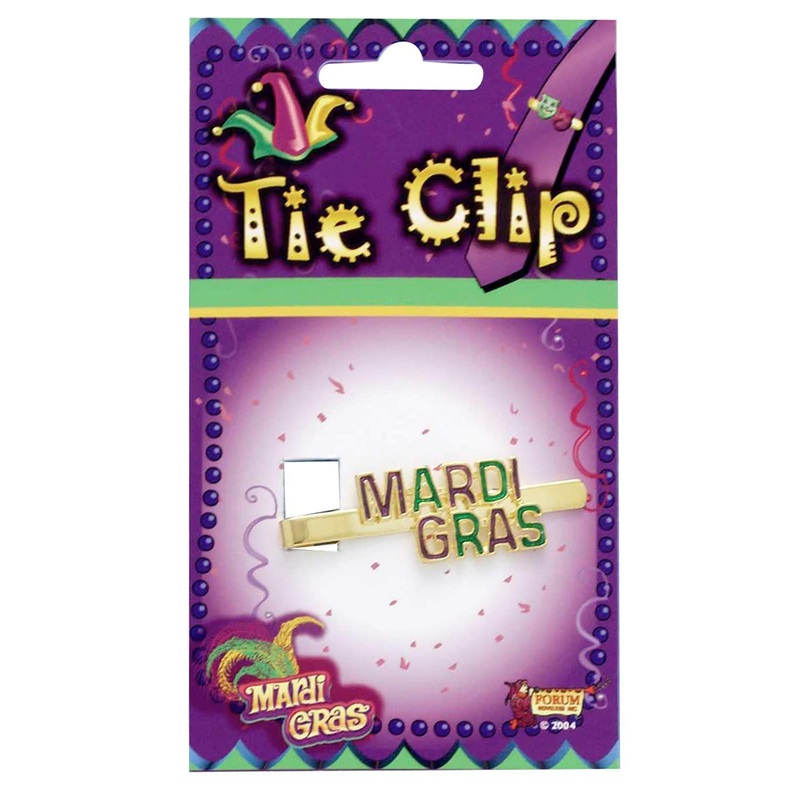 Mardi Gras Tie Clip