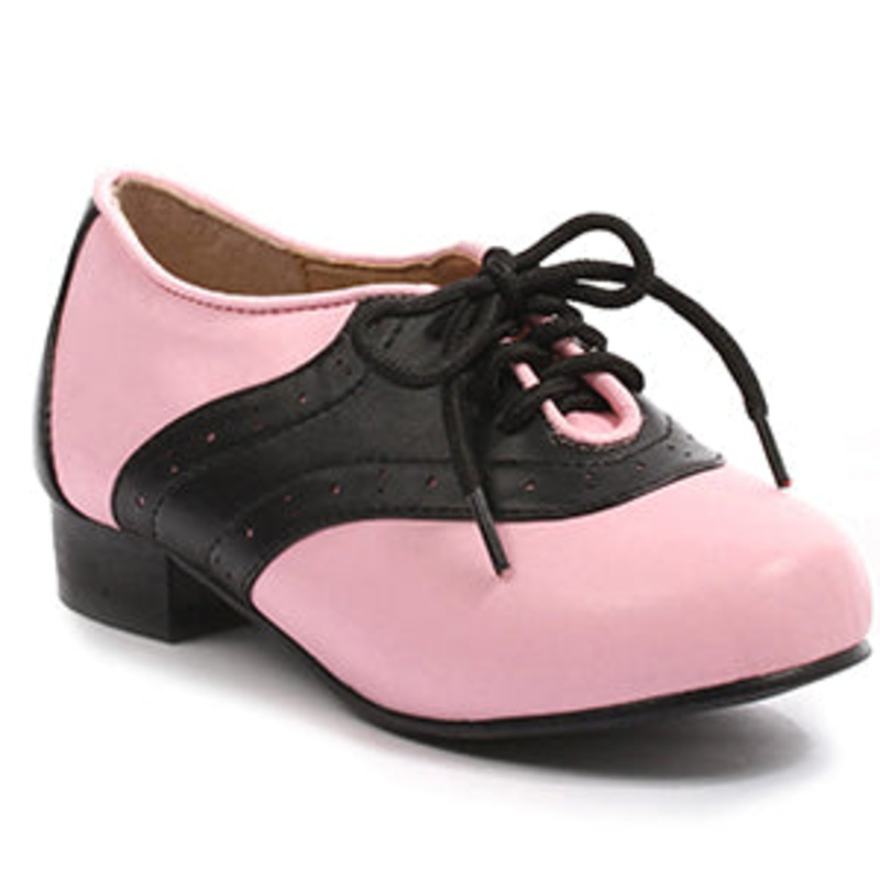 Pink & Black Saddle Shoes for Kids Medium (US size 13-1)