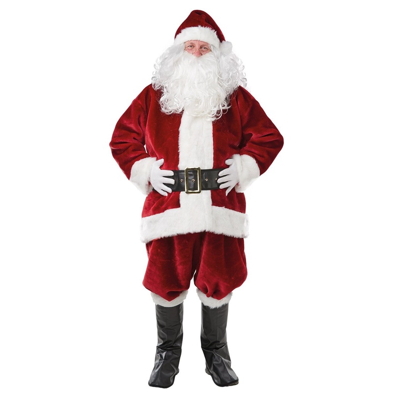 Santa Claus Plush Costume for Adults Standard