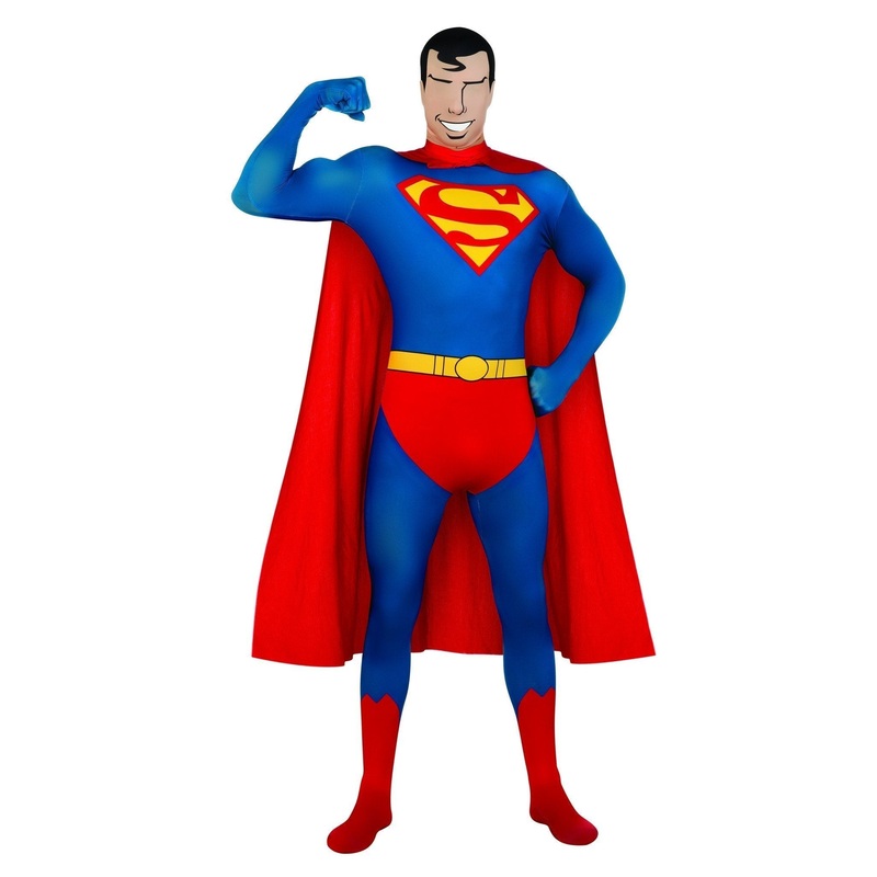 Superman 2nd Skin Suit Costume for Adults - DC Comics Medium