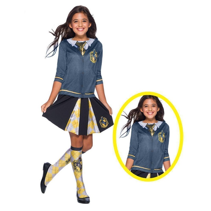 Hufflepuff Costume Top for Kids - Harry Potter Medium (5-7 Yrs)