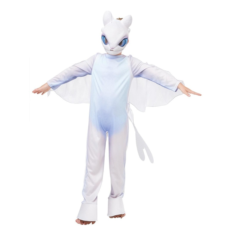 Light Fury Deluxe Costume for Kids - How to Train Your Dragon Small (3-4 Yrs)