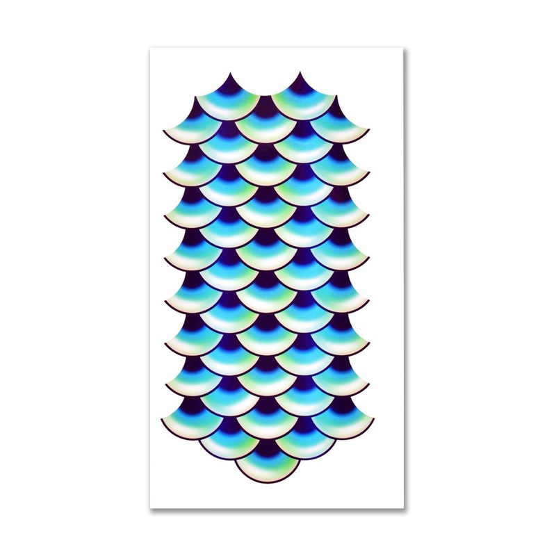 Mermaid Scales Large Temporary Tattoo Kit Ages 14+