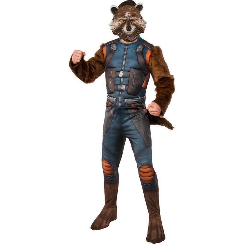 Rocket Raccoon Deluxe Costume for Adults - Marvel Guardians of the Galaxy Standard