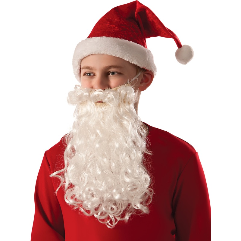 Santa Beard & Moustache Set for Kids Child Size (5+)