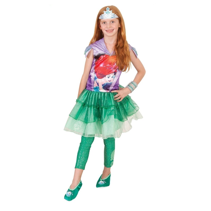 Ariel Hooded Dress for Kids - Disney The Little Mermaid Medium (6-8 Yrs)