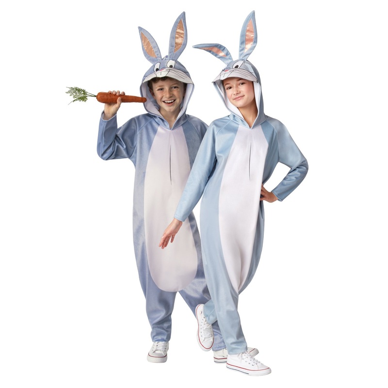 Bugs Bunny Unisex Jumpsuit Costume for Kids - Space Jam 2 Small-Medium (S-M)