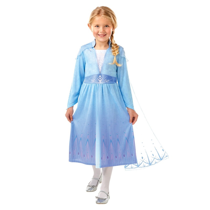 Elsa Deluxe Costume for Kids - Disney Frozen 2 Medium (6-8 Yrs)