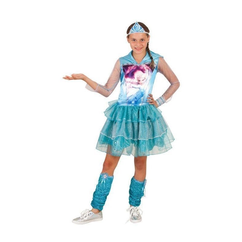 Elsa Hooded Tutu Costume for Kids - Disney Frozen Medium (6-8 Yrs)