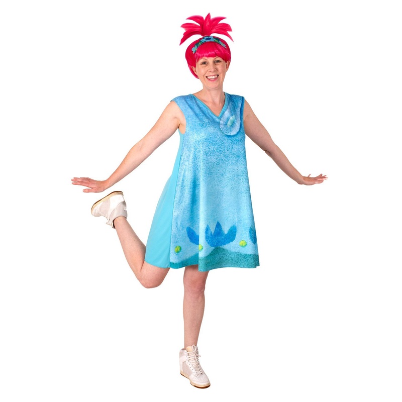 Poppy Deluxe Costume for Adults - Dreamworks Trolls 2 Small