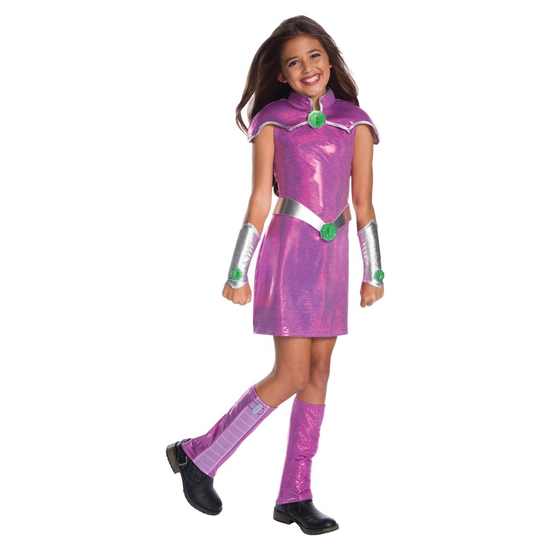 Starfire Deluxe Costume for Kids - Teen Titans Small (3-4 Yrs)
