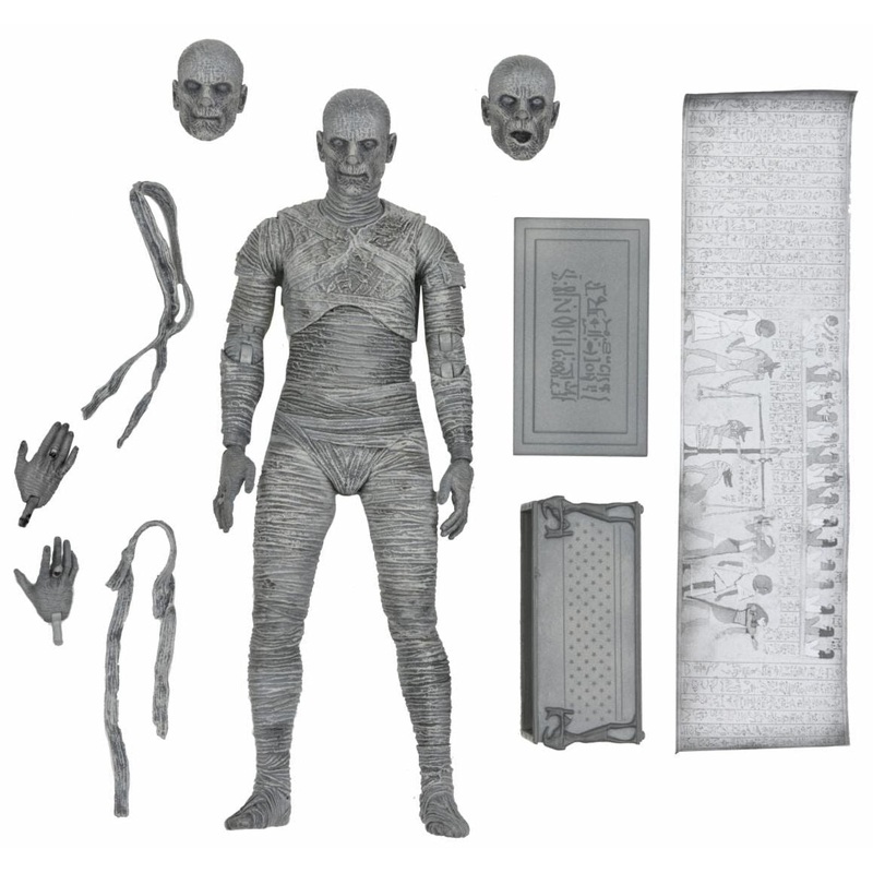 Ultimate Mummy (Black & White) - 7" Action Figure  Universal Monsters - NECA Collectibles