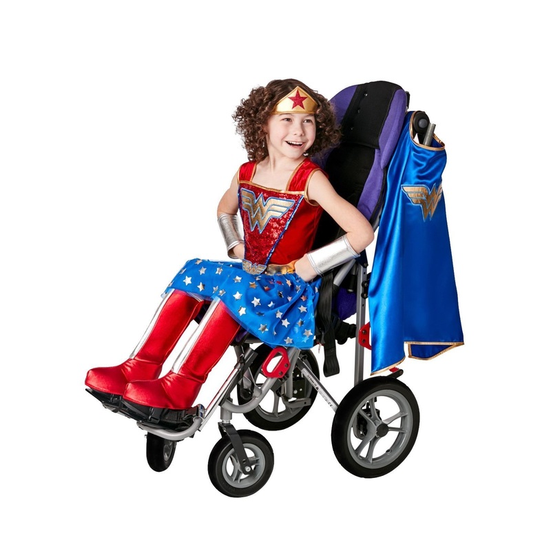 Wonder Woman Adaptive Costume for Kids - Justice League Small (3-4 Yrs)