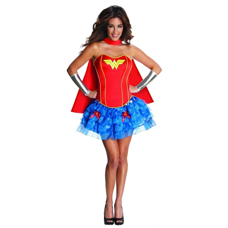 Wonder Woman Secret Wishes Corset Costume for Adults - DC Comics Extra Small