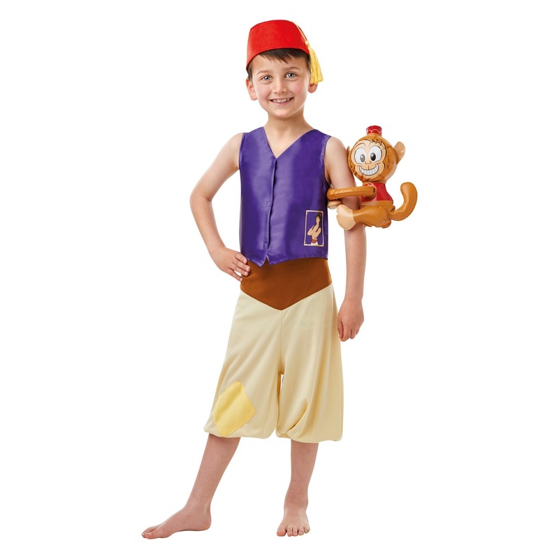 Aladdin Deluxe Costume For Kids & Tweens - Disney Aladdin Small (3-4 Yrs)