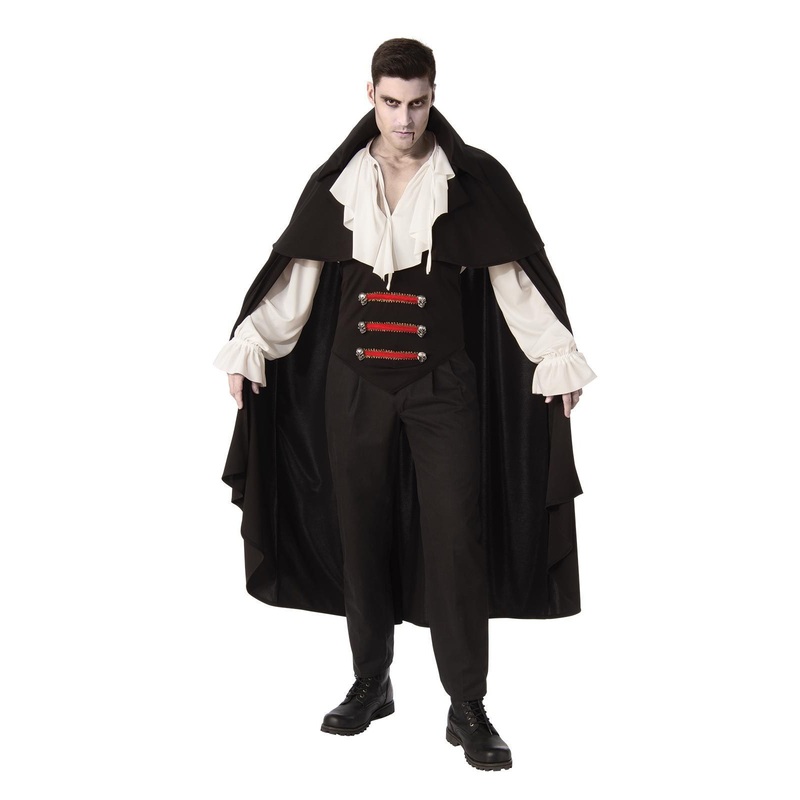 Elegant Vampire Man Costume for Adults Standard