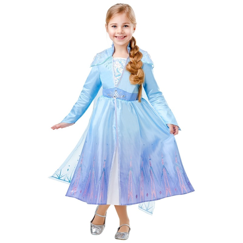 Elsa Deluxe Costume for Kids - Disney Frozen 2 Small (3-5 Yrs)