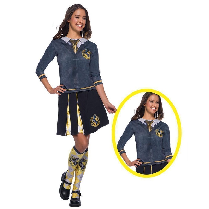 Hufflepuff Costume Top For Teens & Adults - Harry Potter Small