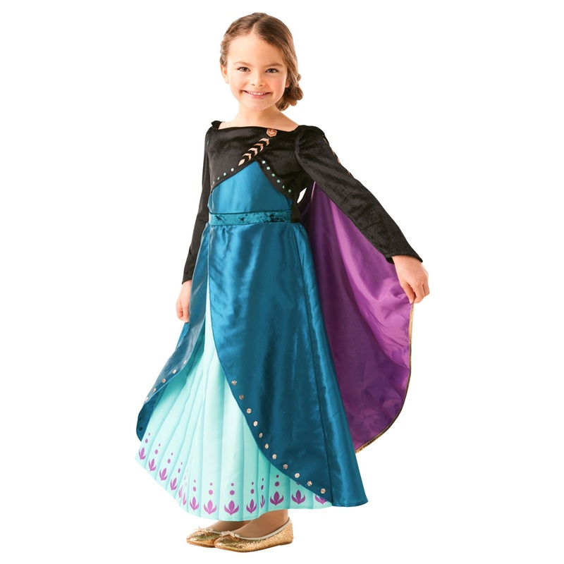 Queen Anna Premium Costume for Kids - Disney Frozen 2 Small (3-5 Yrs)