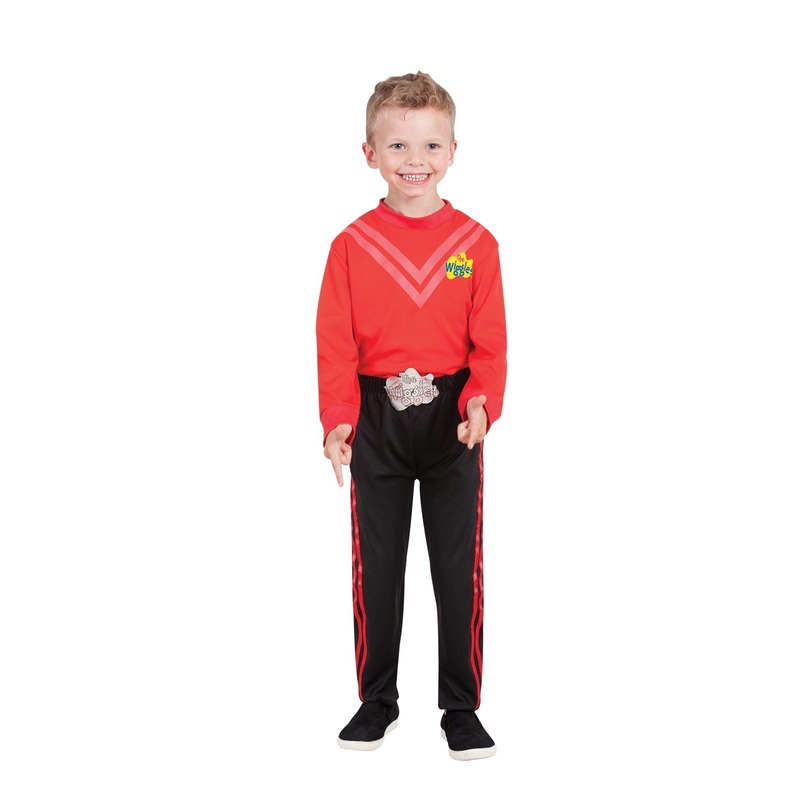 Red Simon Wiggle Deluxe Costume for Kids - The Wiggles Toddler (18-36 Mths)