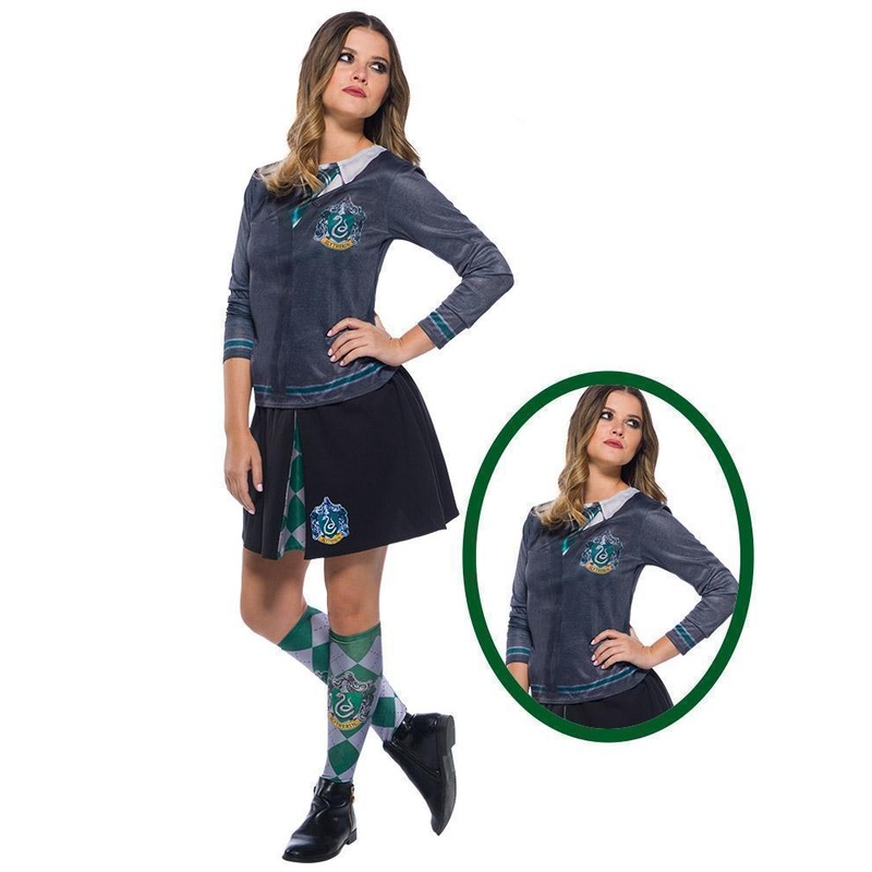Slytherin Costume Top for Teens & Adults - Harry Potter Small