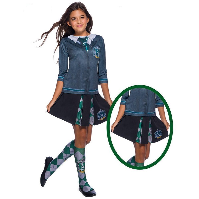 Slytherin Skirt For Kids - Harry Potter Medium (5-7 Yrs)