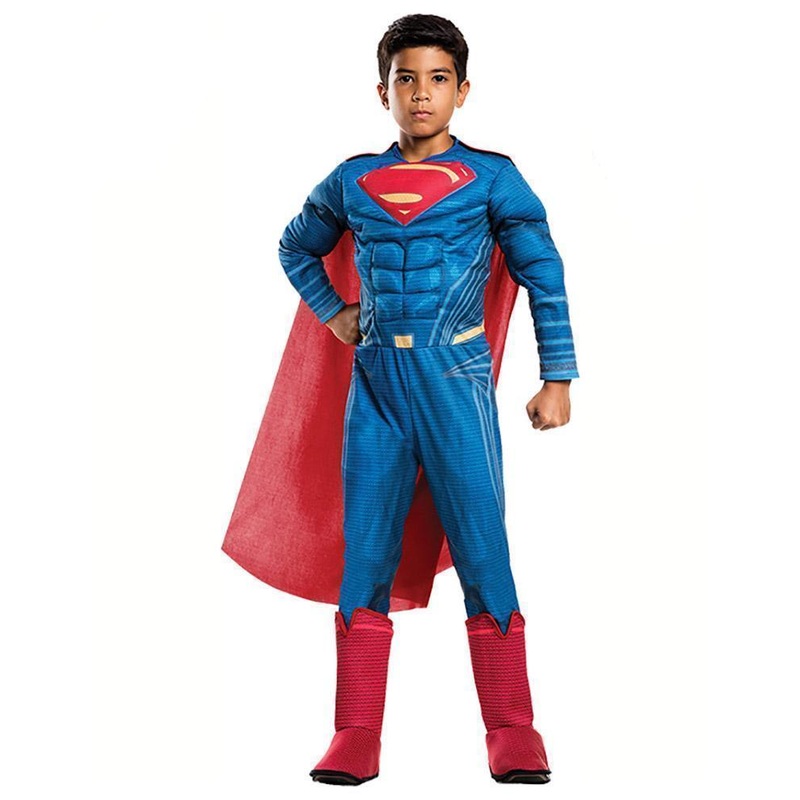 Superman Deluxe Costume for Kids - Justice League Medium (5-7 Yrs)
