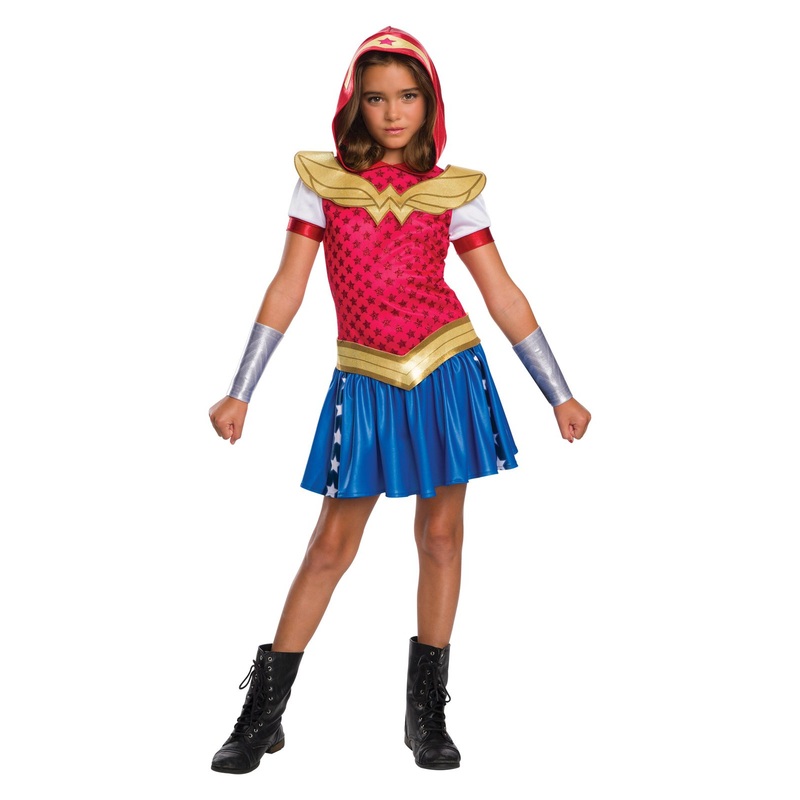 Wonder Woman Hoodie Costume for Kids - DC Super Hero Girls Medium (6-8 Yrs)