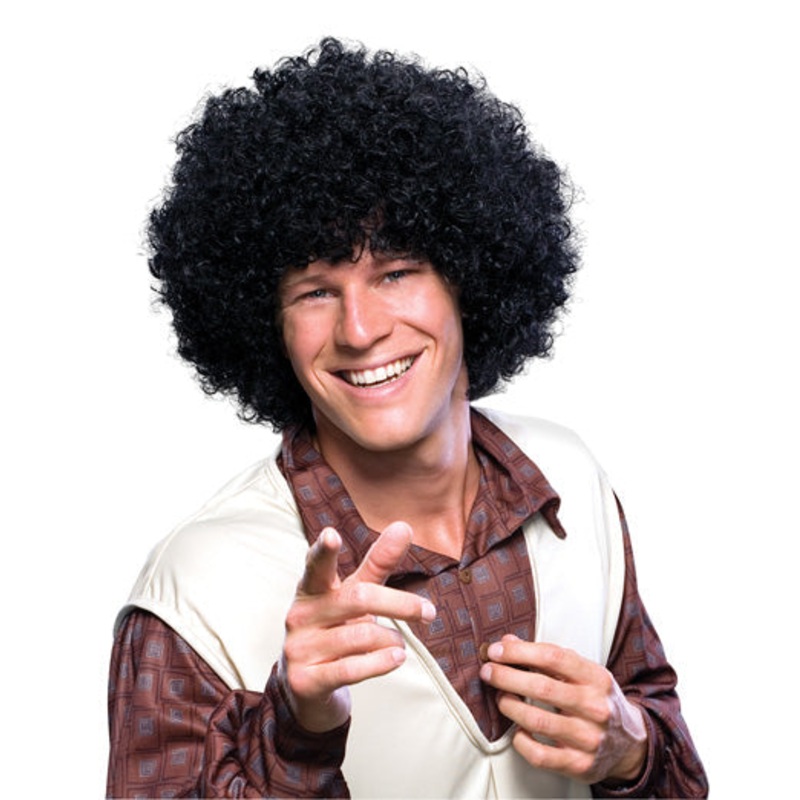 Afro Black Wig for Adults